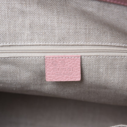 Gucci Dollar Calfskin GG Charm Dome Satchel Soft Pink 6 of 10