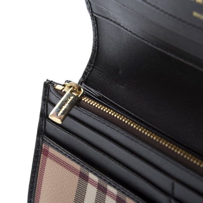 Burberry Haymarket Check Penrose Continental Wallet Chocolate 9 of 9