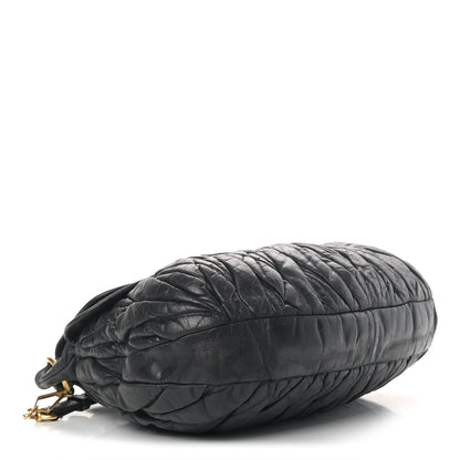 Miu Miu Nappa Matelasse Coffer Hobo Black 4 of 14