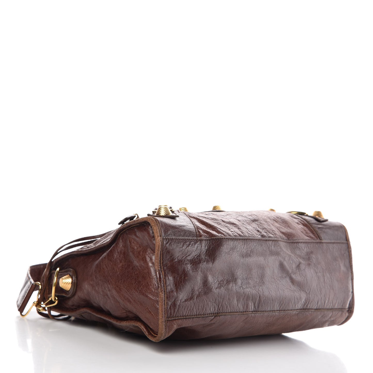 Agneau Giant 21 Gold Hardware City Dark Brown