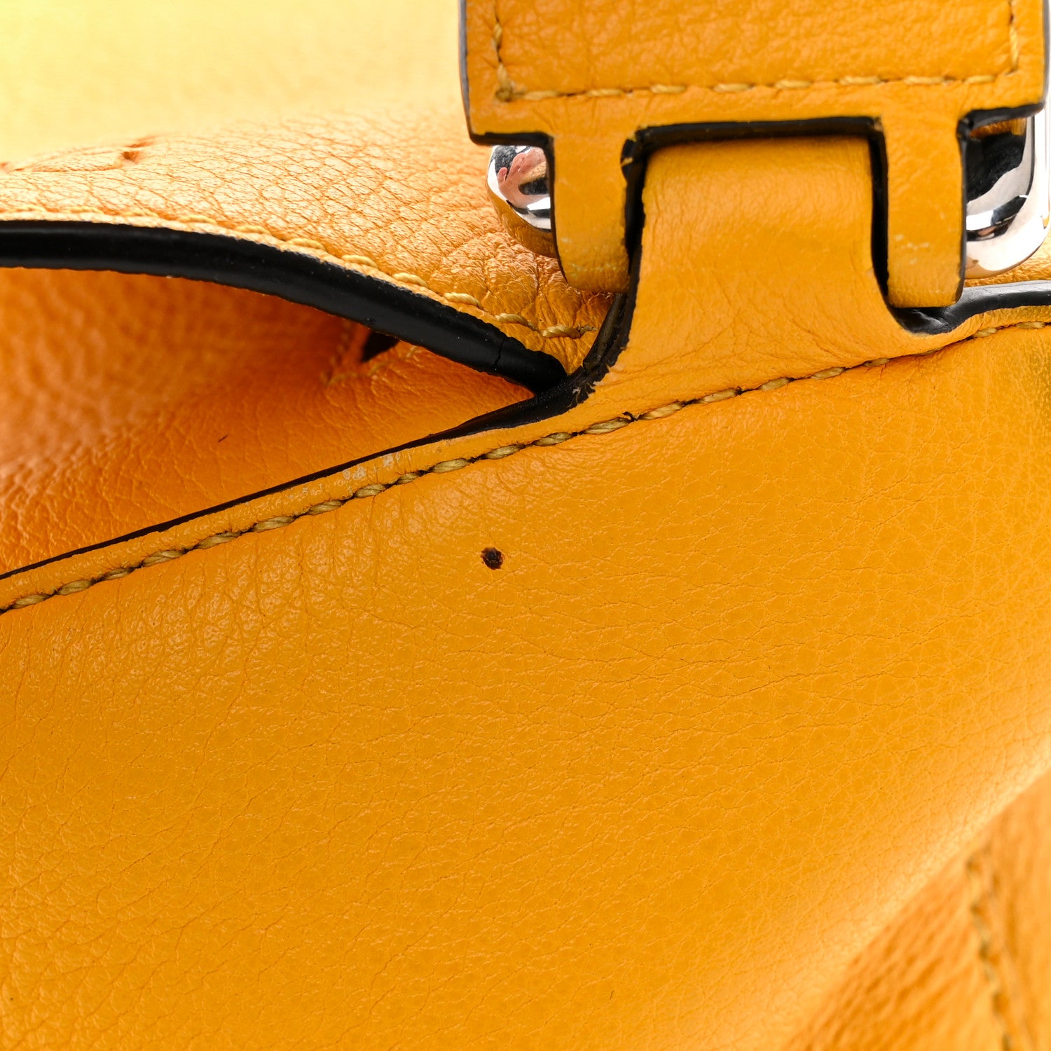 Loewe Grained Calfskin Small Puzzle Bag Narcisus Yellow 13 of 18