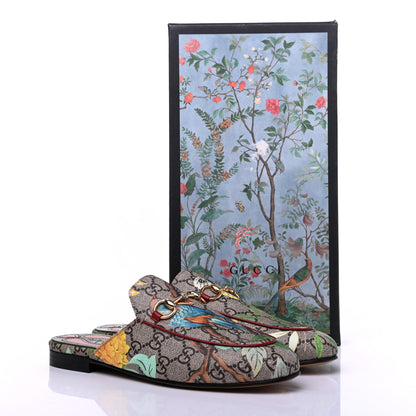 Gucci GG Supreme Monogram Tian Womens Princetown Slippers 36.5 Beige Ebony Multicolor 10 of 10