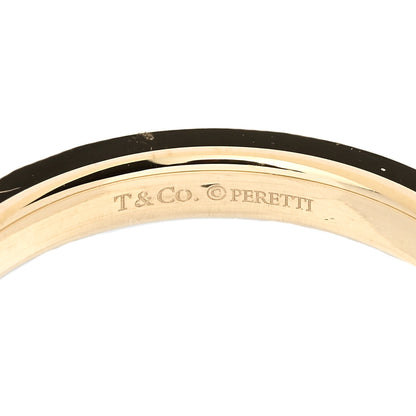 Tiffany 18K Yellow Gold Diamond Elsa Peretti Stacking Band Ring 54 6.75 5 of 6