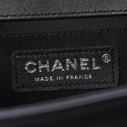 Chanel Calfskin Quilted Medium Boy Flap So Black 6 of 8
