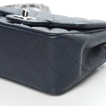 Chanel Caviar Quilted Mini Square Flap Navy 9 of 10