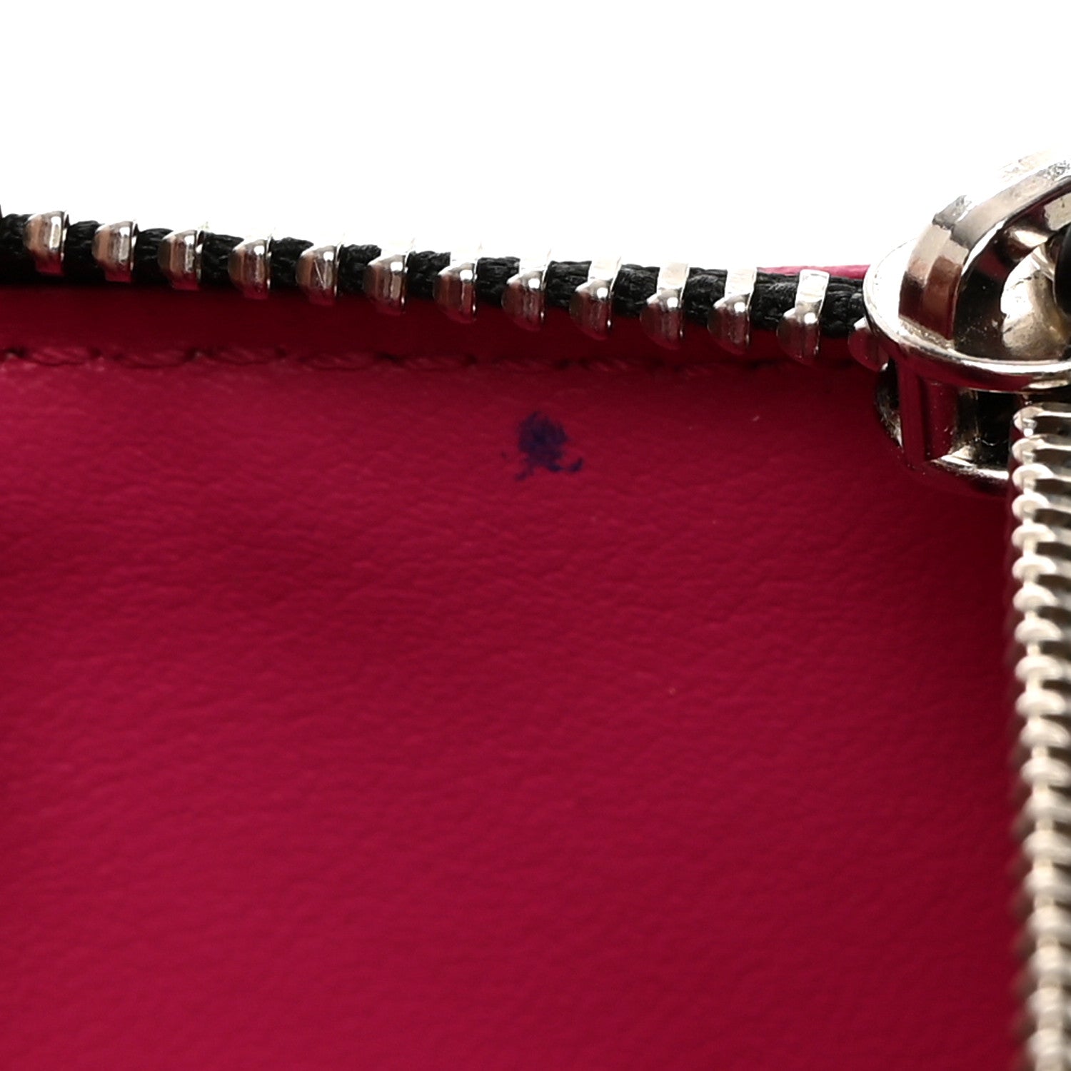 Louis Vuitton Epi Felicie Chain Wallet Zippered Insert Black Hot Pink 8 of 8