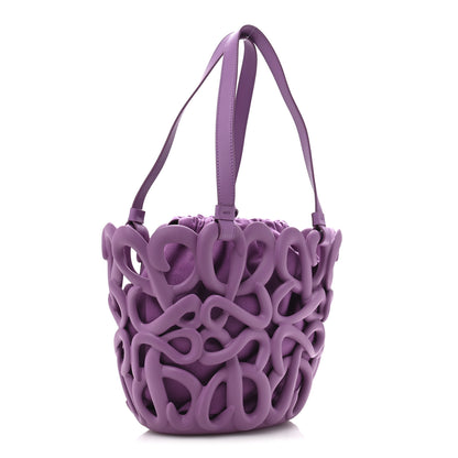 Loewe Smooth Calfskin Anagram Inflated Basket Bag Rockrose 3 of 15