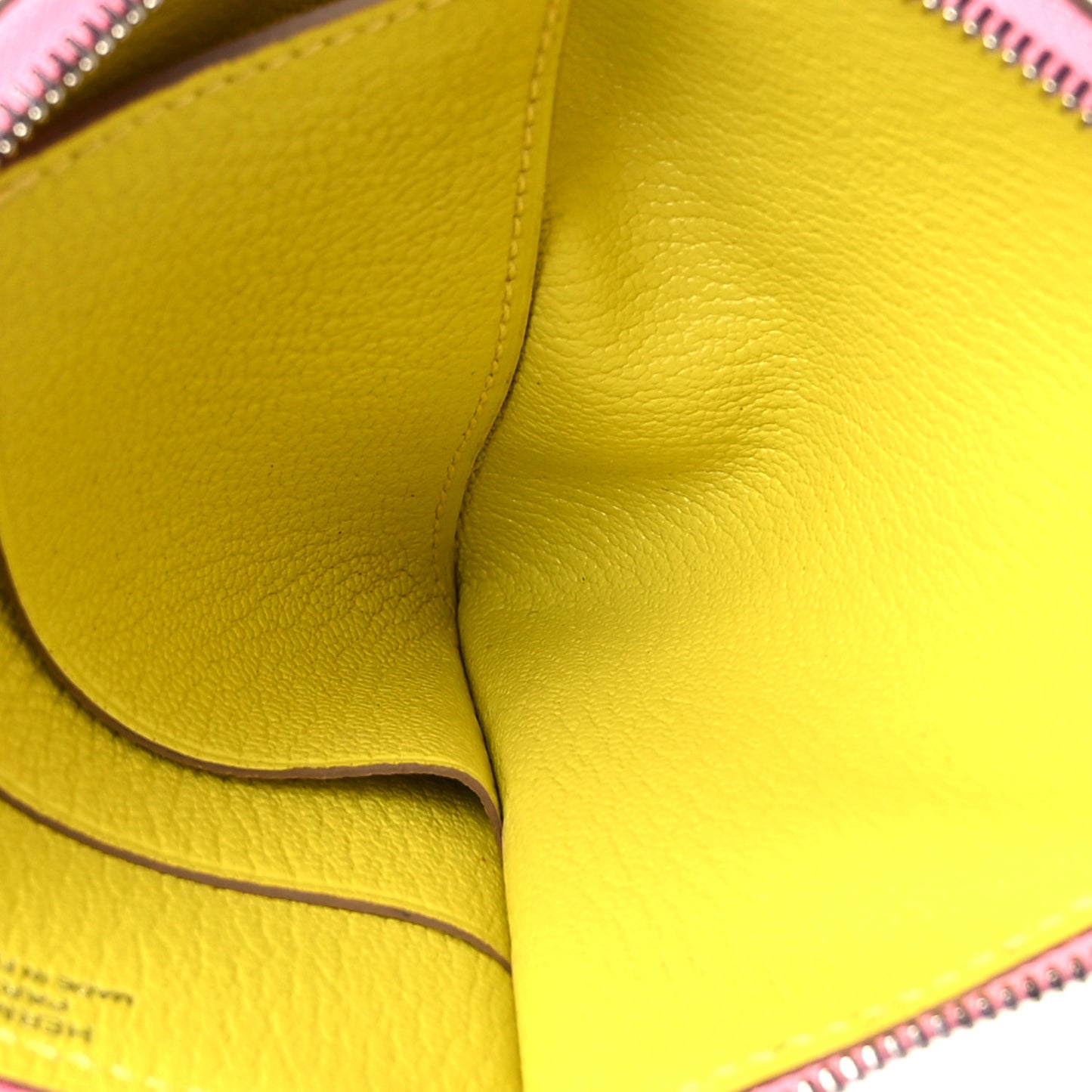 Chevre Mysore Paddock Change Purse Lime Caramel
