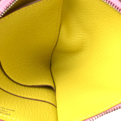 Hermes Chevre Mysore Paddock Change Purse Lime Caramel 5 of 9