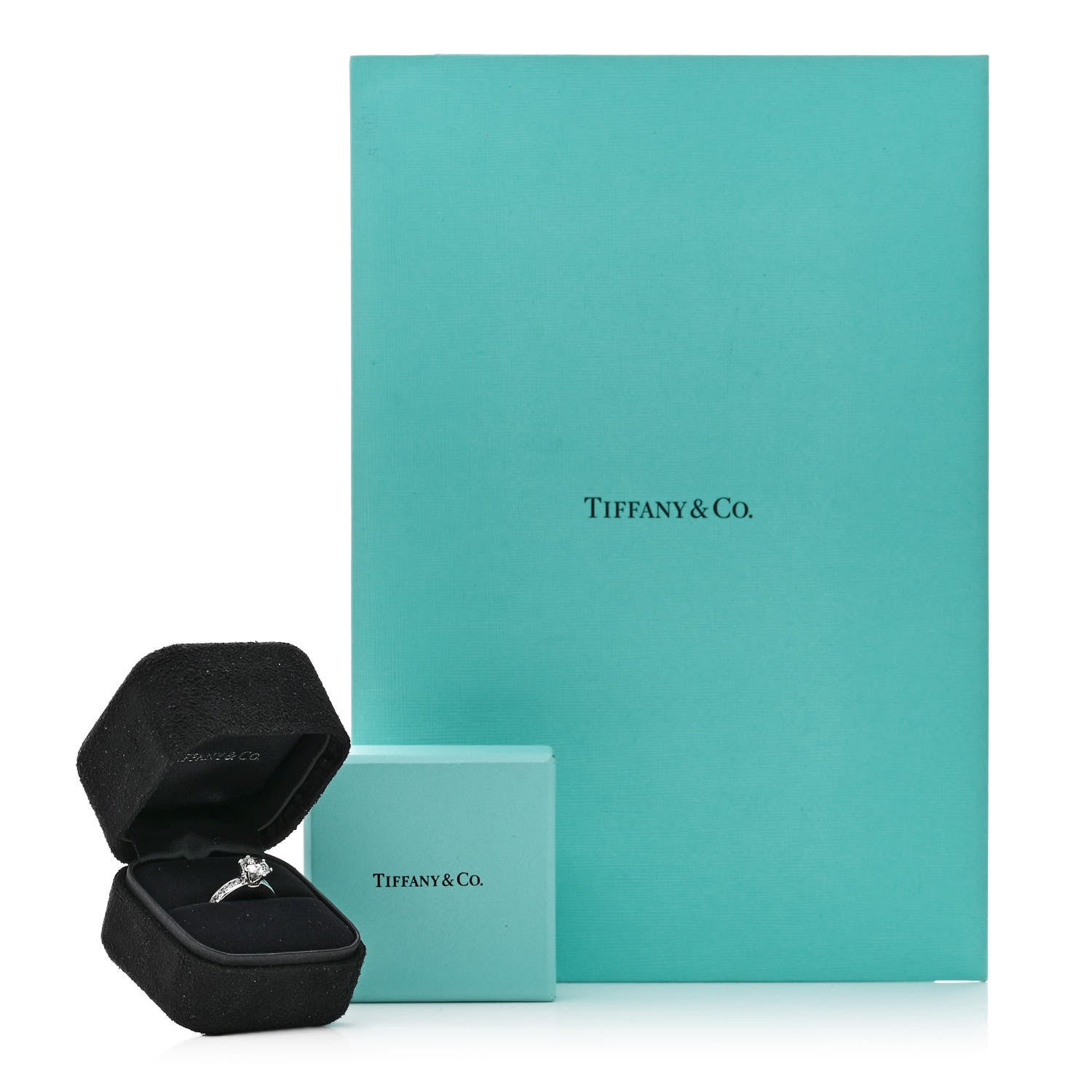 Tiffany Platinum Diamond 1.30ct Channel-Set Engagement Ring 46 3.75 7 of 7