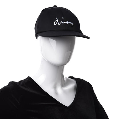Christian Dior HOMME Wool Logo Baseball Hat M Black 2 of 8