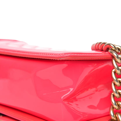 Chanel Patent Quilted Medium Boy Flap Pink 12 of 13