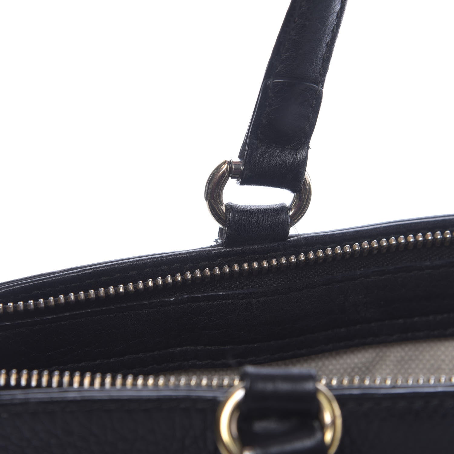 Gucci Pebbled Calfskin Small Soho Top Handle Bag Black 10 of 22