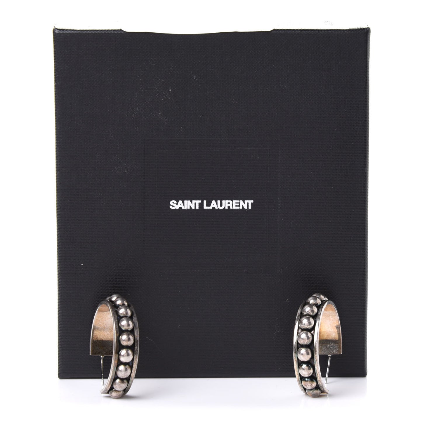 Brass Marrakech Round Hoop Earrings Silver