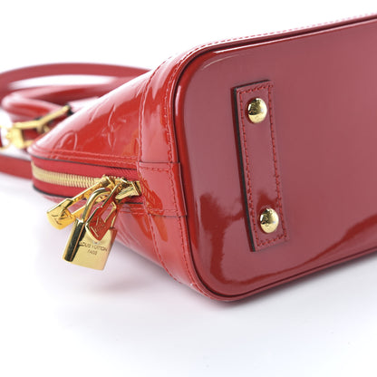 Louis Vuitton Vernis Alma BB Cherry 6 of 9
