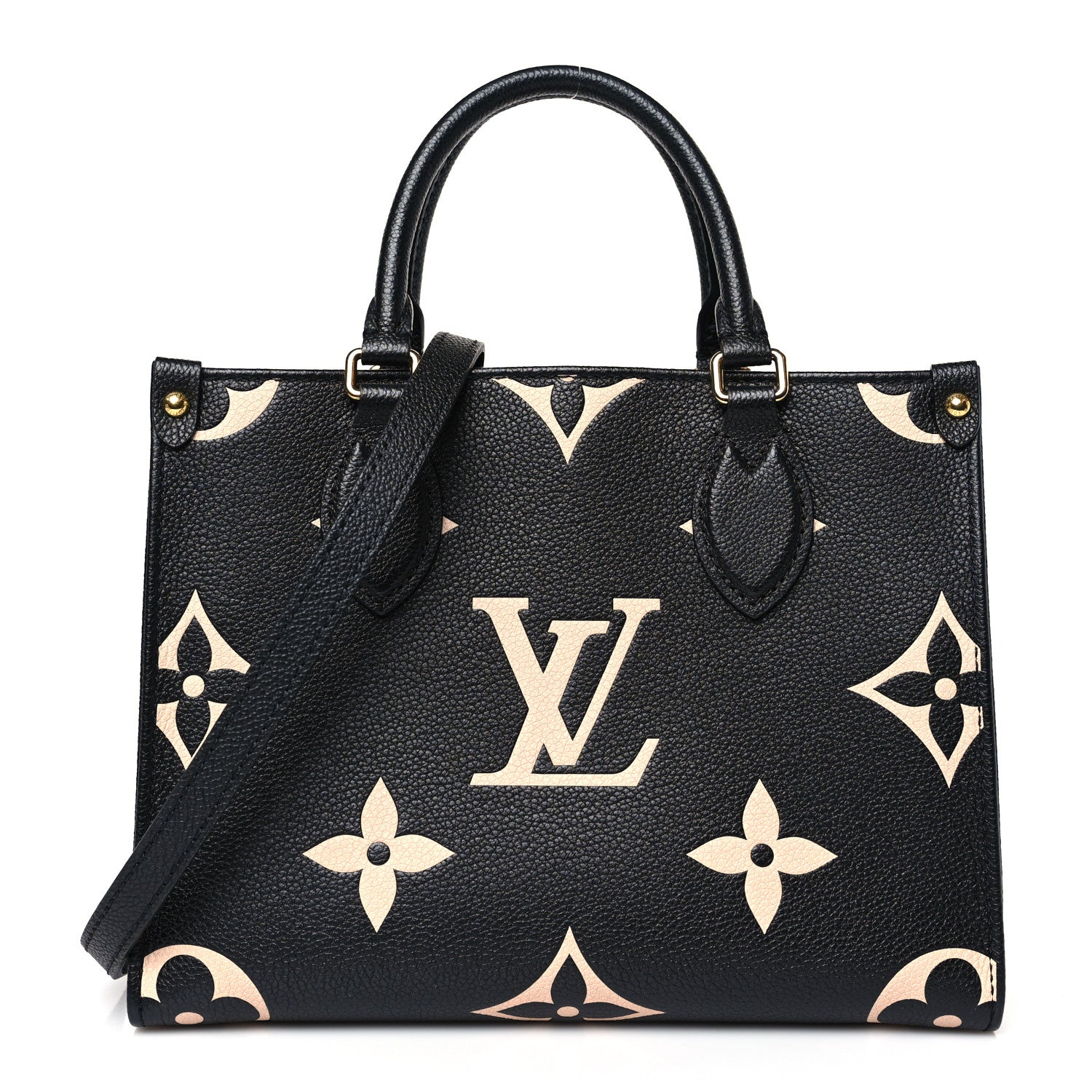 Louis Vuitton Empreinte Monogram Giant Onthego PM Black Beige 1 of 9