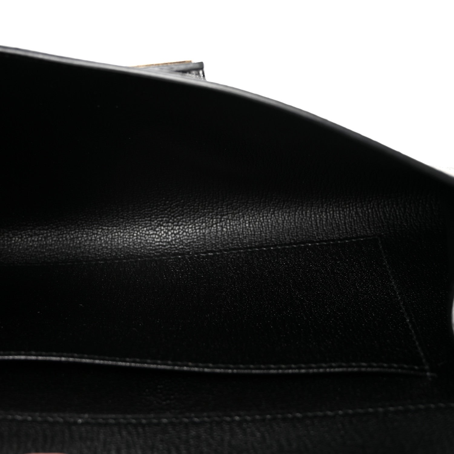 Hermes Chevre Mysore Medor 23 Clutch Black 5 of 7