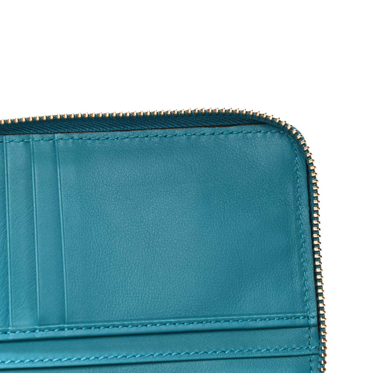 Microguccissima Zip Around Organizer Wallet Deep Cobalt