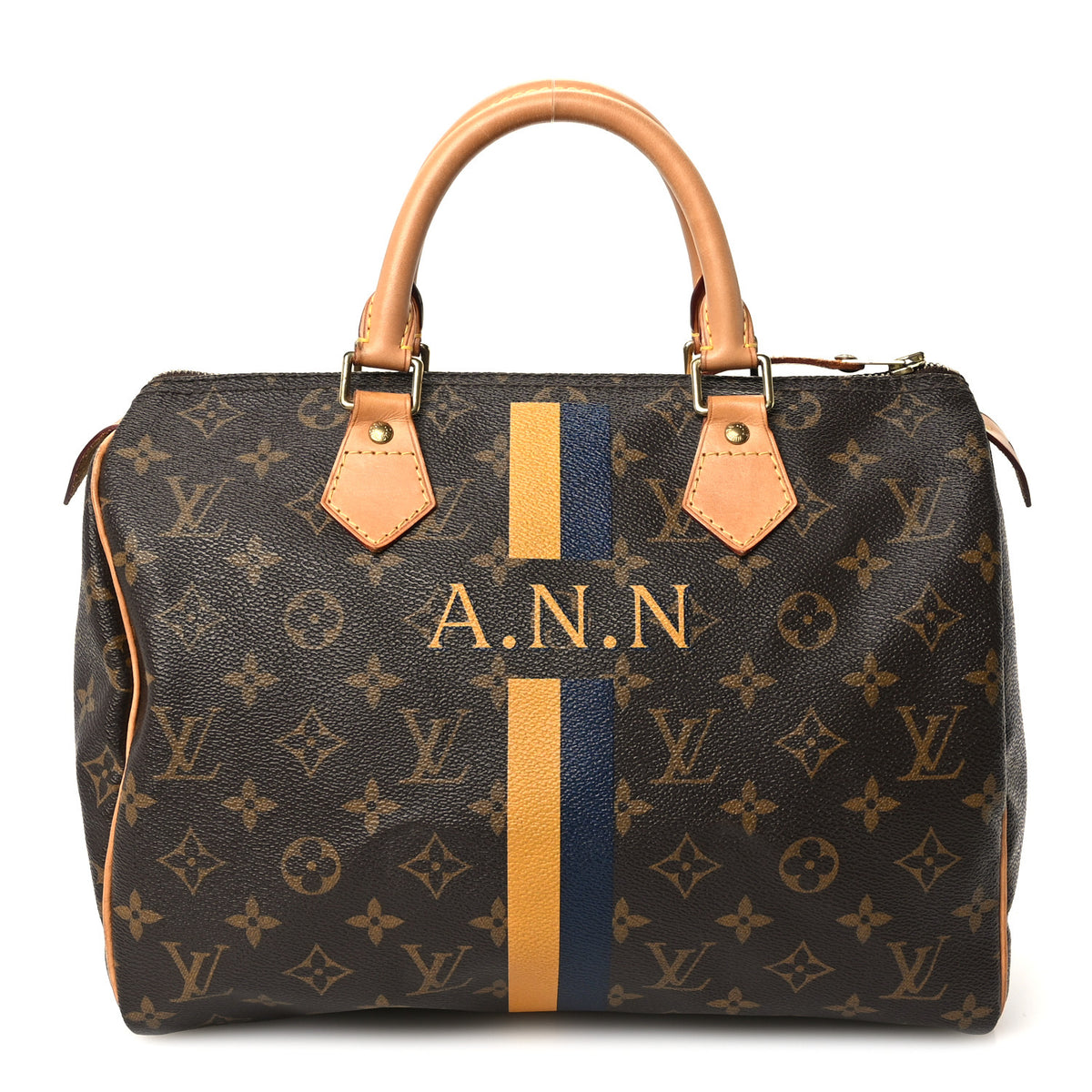 Monogram My LV Heritage Speedy 30 Yellow Blue Marine