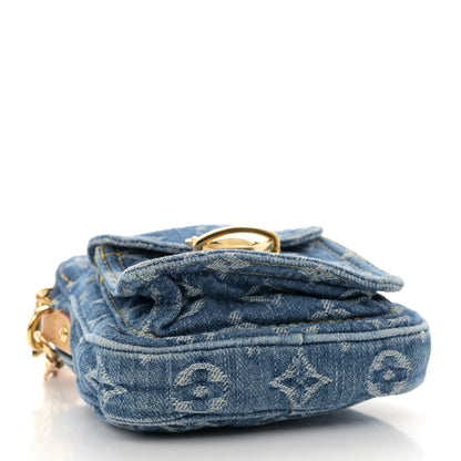 Louis Vuitton Denim Fairfax Pochette Blue 4 of 9
