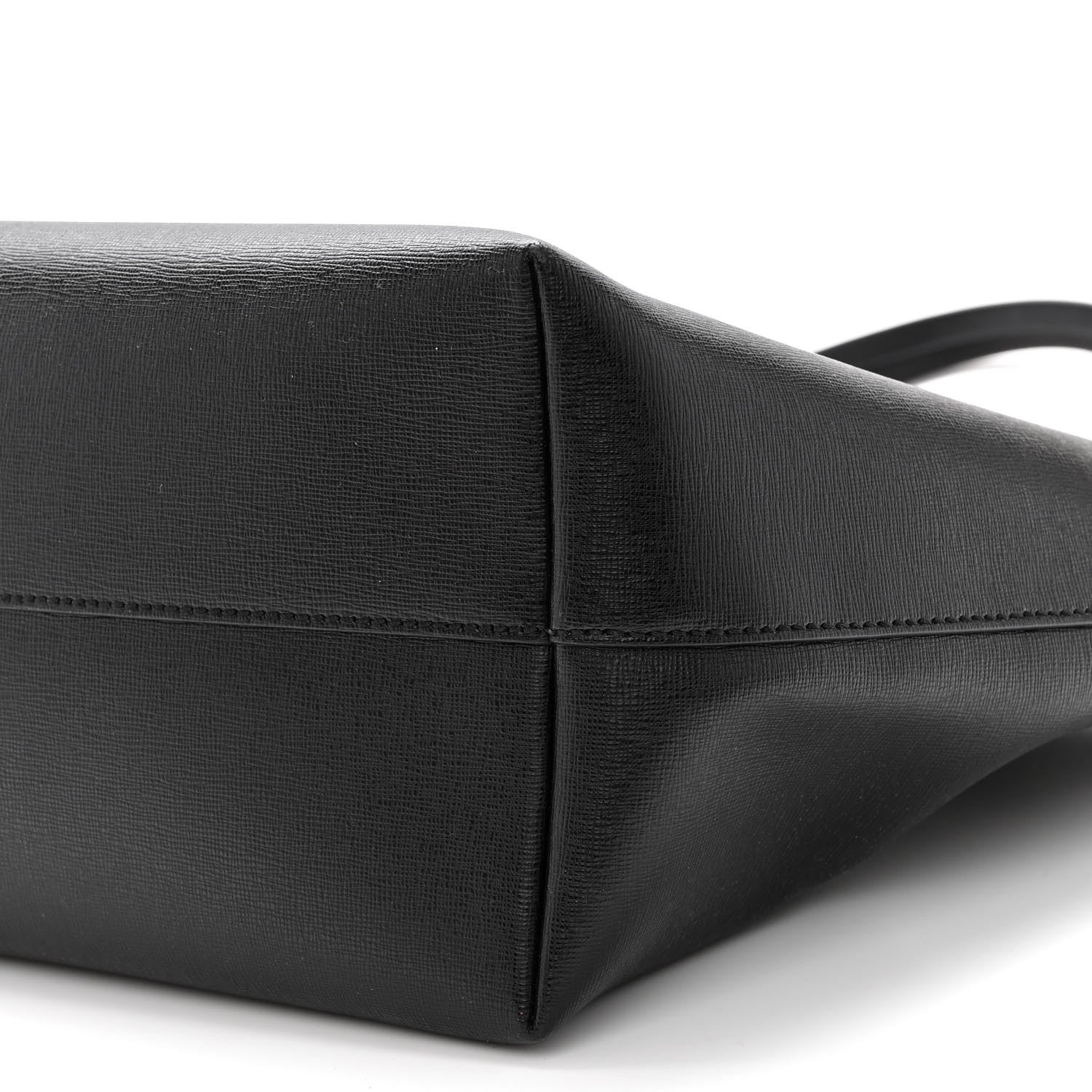 Fendi Vitello Elite Cuoio Monster Buggies Medium Roll Tote Black Multicolor Blue Cobalto 9 of 10