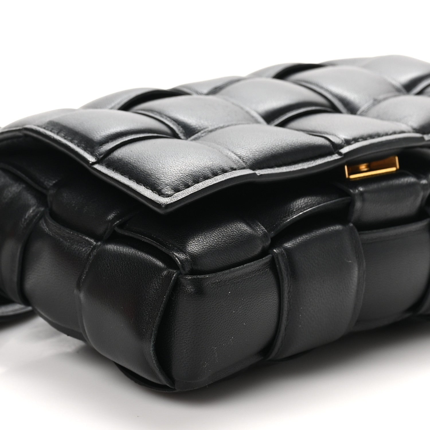 Bottega Veneta Nappa Maxi Intreccio Small Padded Cassette Crossbody Bag Black 8 of 9