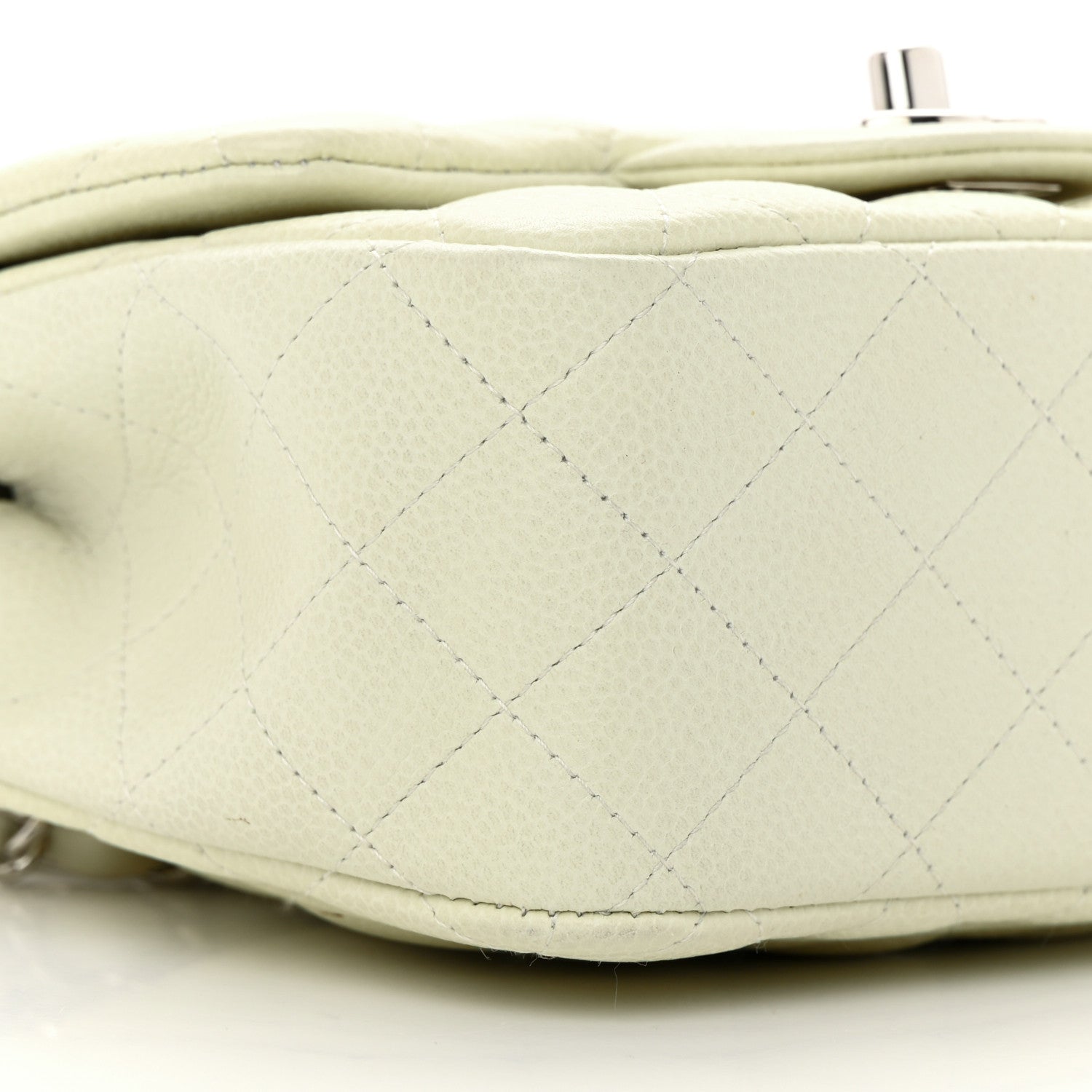 Chanel Caviar Quilted Mini Square Flap Dark White 9 of 12