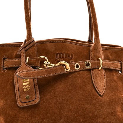 Miu Miu Camoscio Large Aventure Bag 13 of 17
