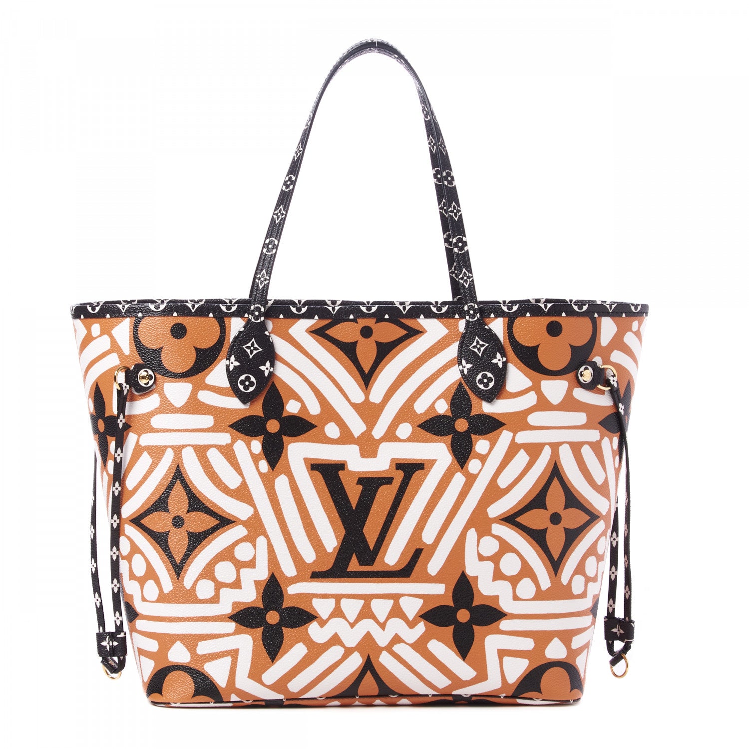 Louis Vuitton Monogram Giant Crafty Neverfull MM Creme Caramel 1 of 8