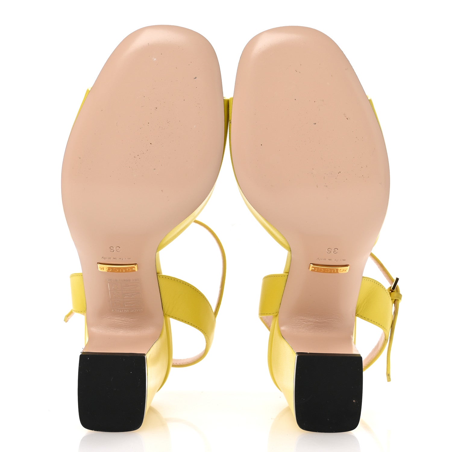 Gucci Malaga Kid Horsebit Lady 75mm Sandals 36 Acid Lime 6 of 9