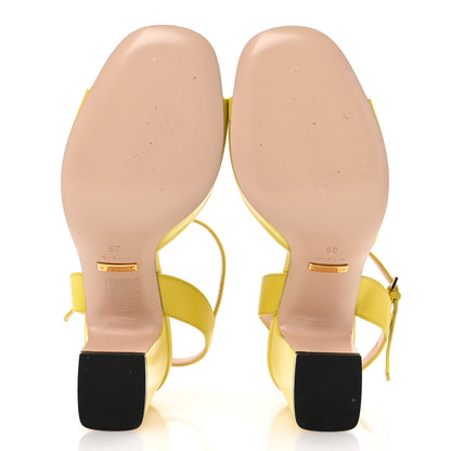 Gucci Malaga Kid Horsebit Lady 75mm Sandals 36 Acid Lime 6 of 9