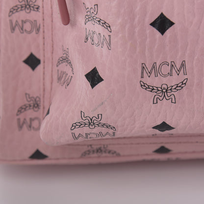 MCM Visetos Small Side Stud Stark Backpack Pink 14 of 16