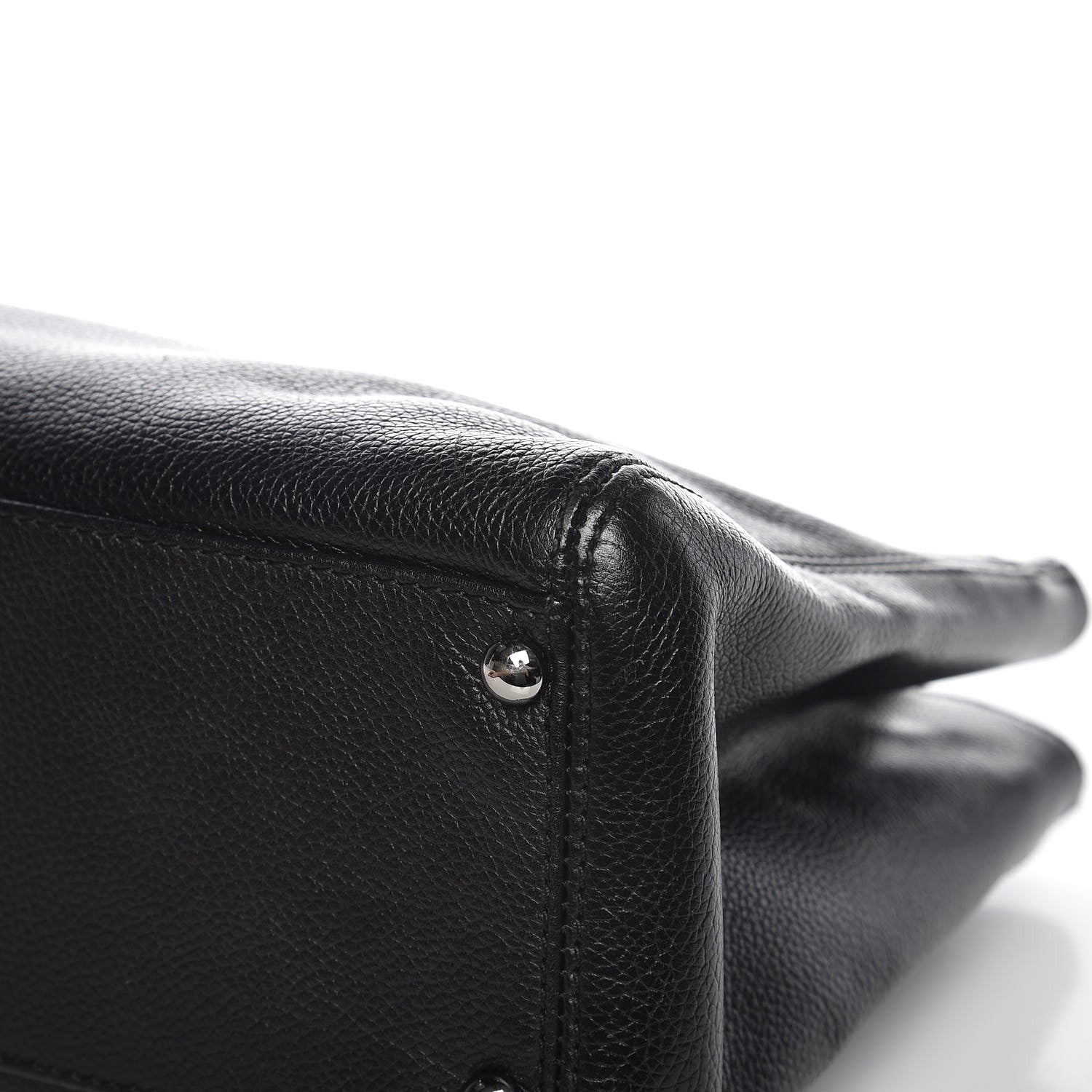 Chanel Calfskin Mademoiselle Lock Cerf Shopper Tote Black 11 of 15