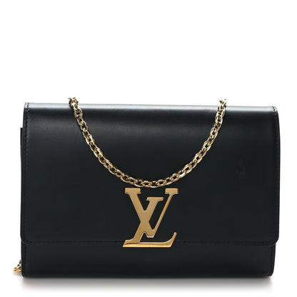 Louis Vuitton Calfskin Chain Louise GM NM Black 1 of 8