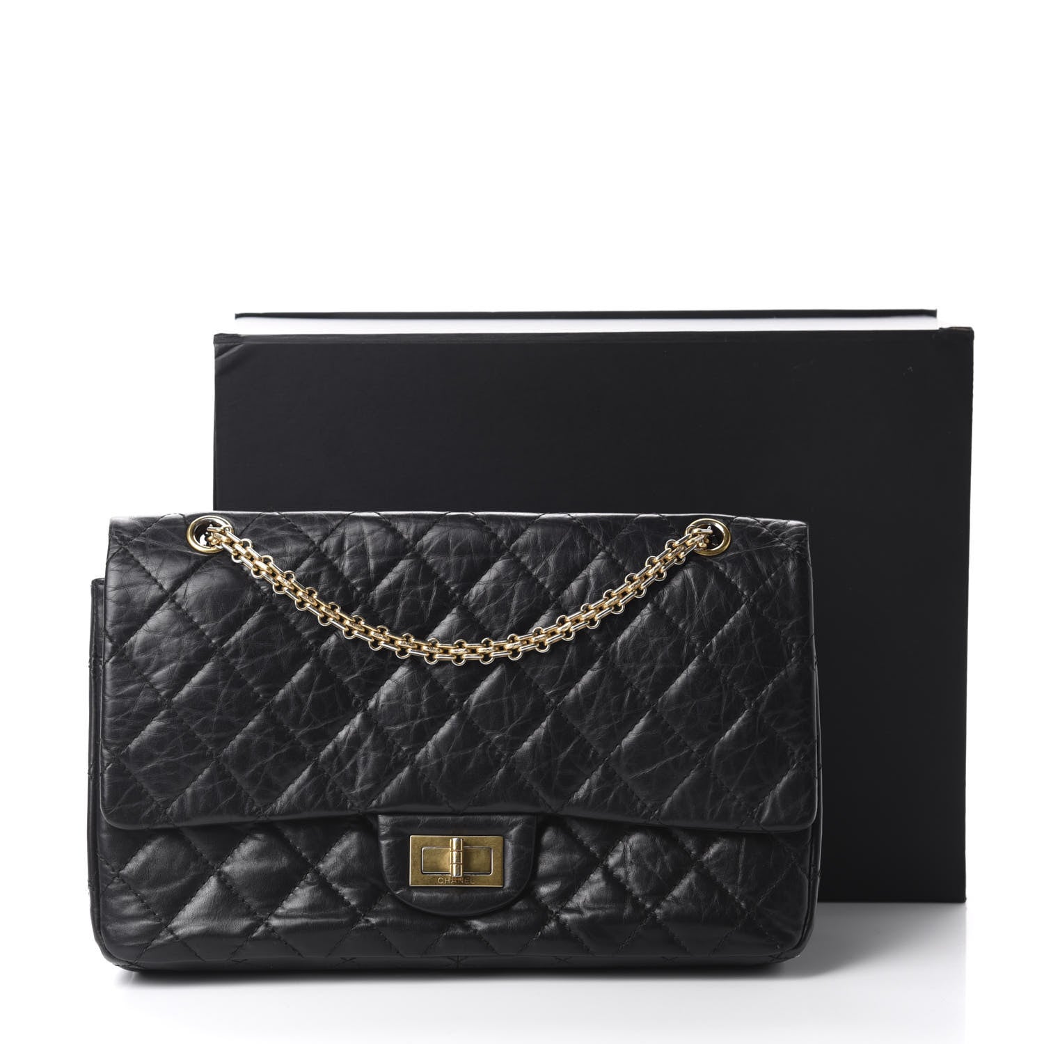 Chanel Aged Calfskin Quilted 2.55 Reissue 227 Flap Black 11 of 11