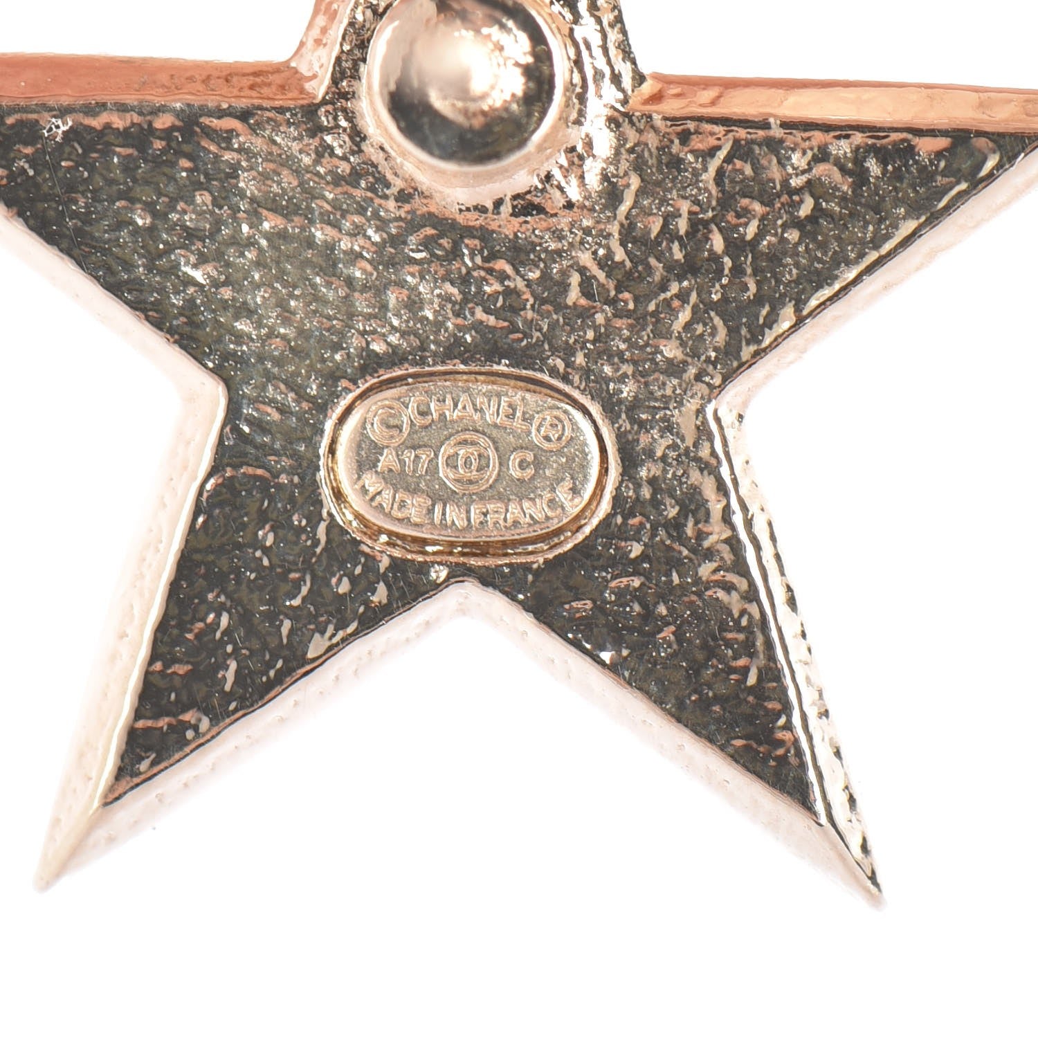 Chanel Metal CC Star Earrings Gold 4 of 5
