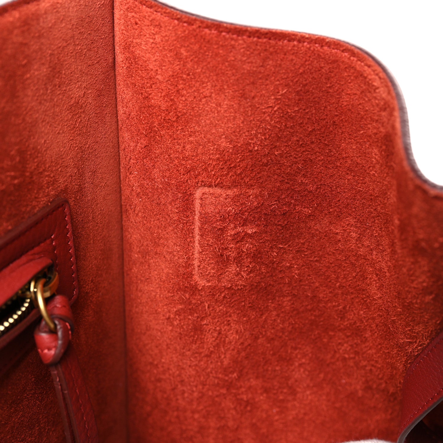 Celine Baby Grained Calfskin Medium Phantom Luggage Carmin 13 of 13