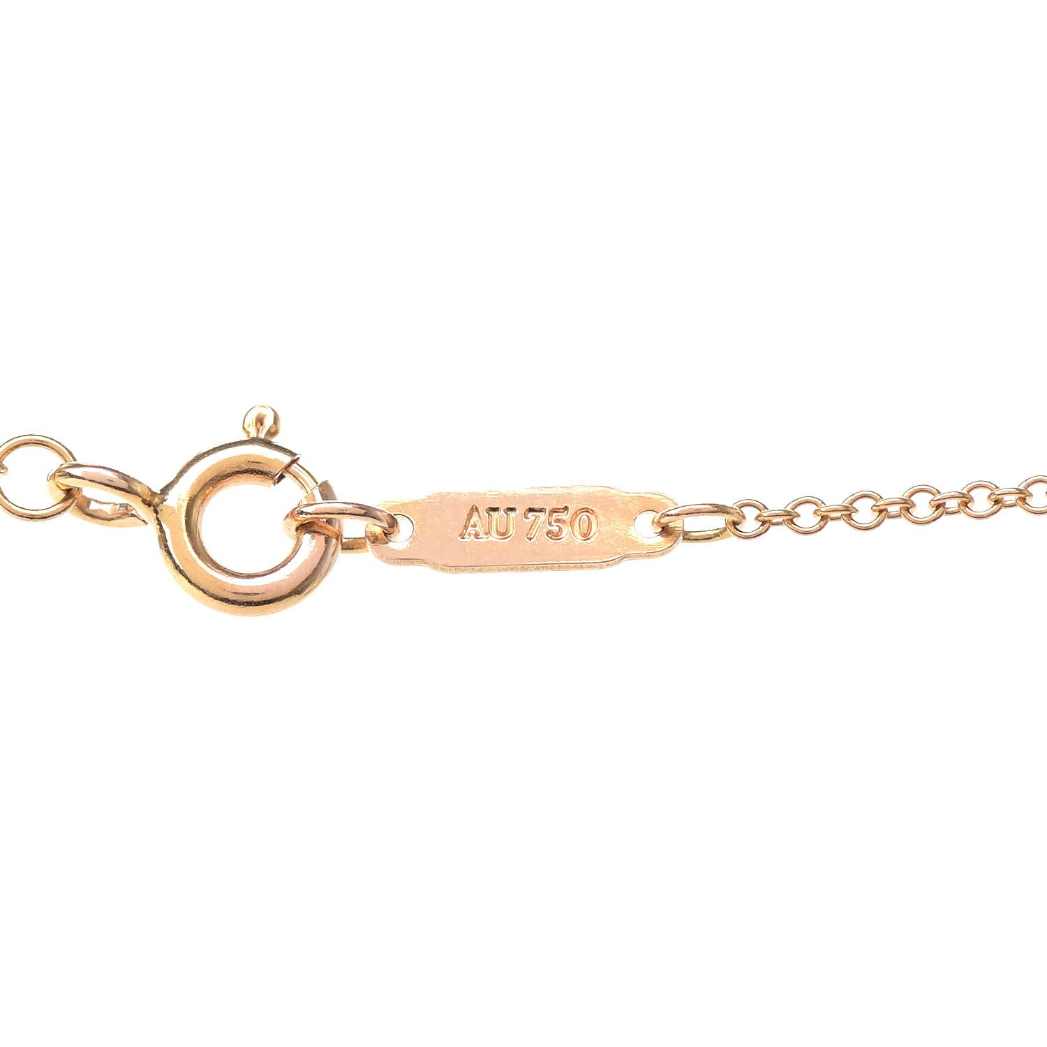 Tiffany 18K Rose Gold Diamond Crown Key Pendant Necklace 5 of 8