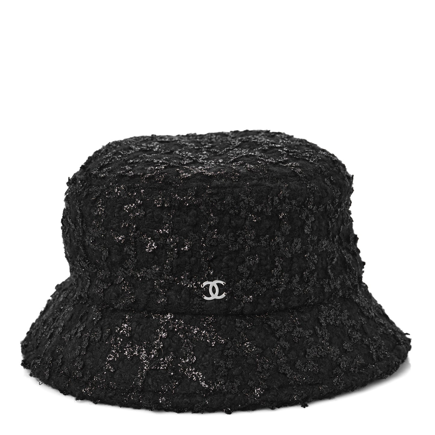 Tweed Bucket Hat M Black