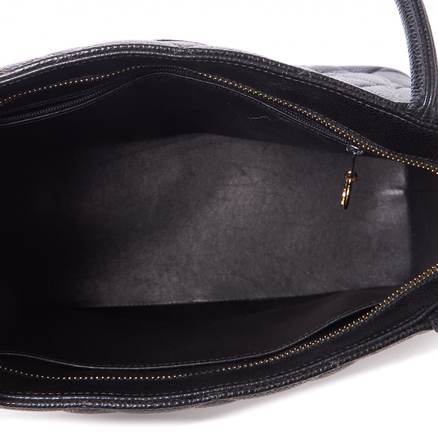 Caviar Quilted Medallion Tote Black