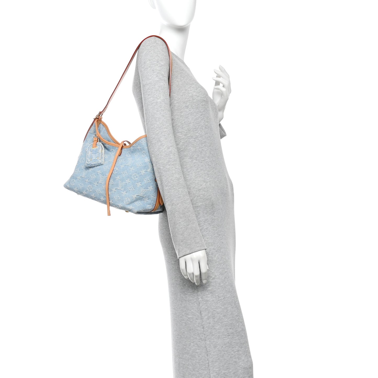 Monogram Denim CarryAll PM Sky Blue