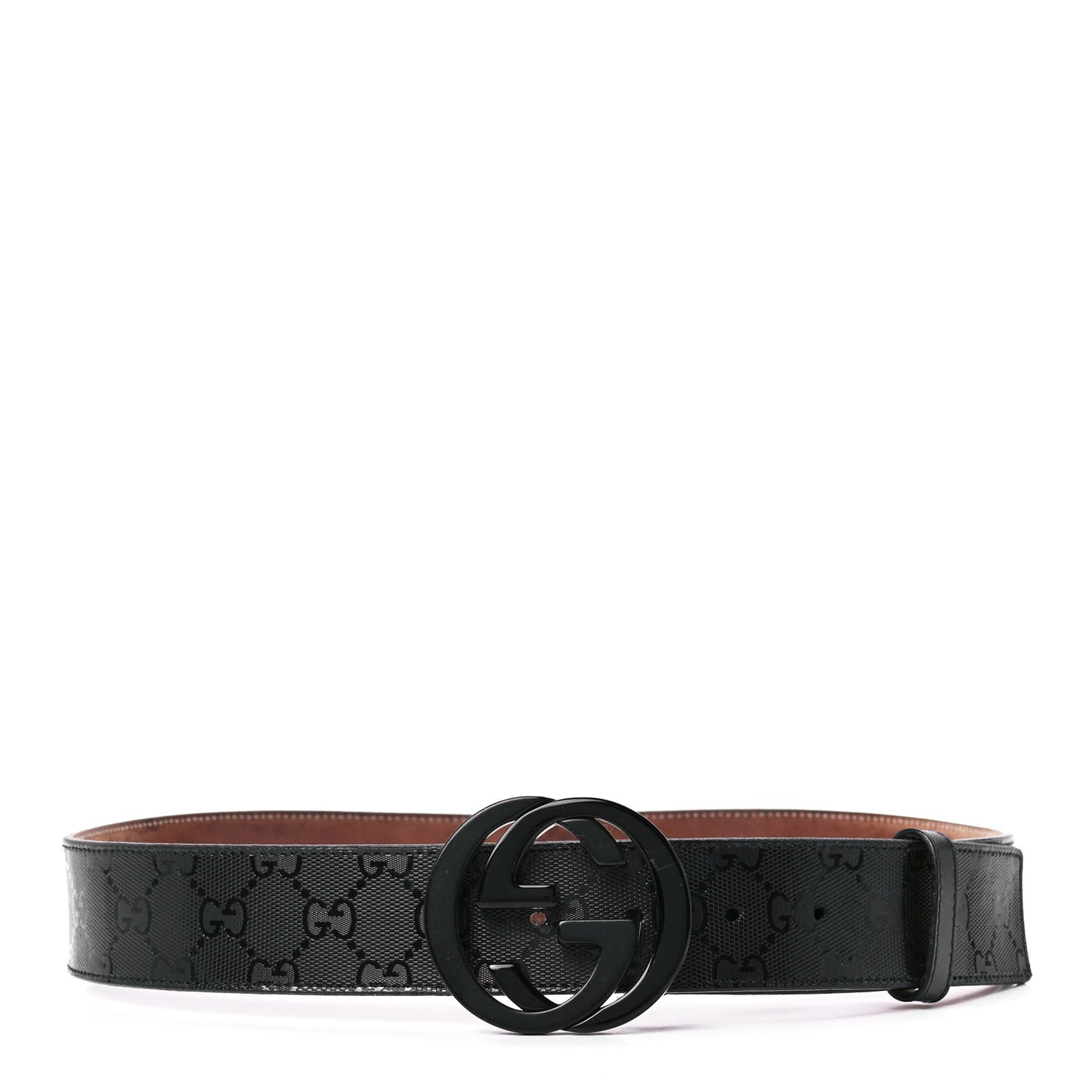 Imprime Monogram Interlocking G Belt Black