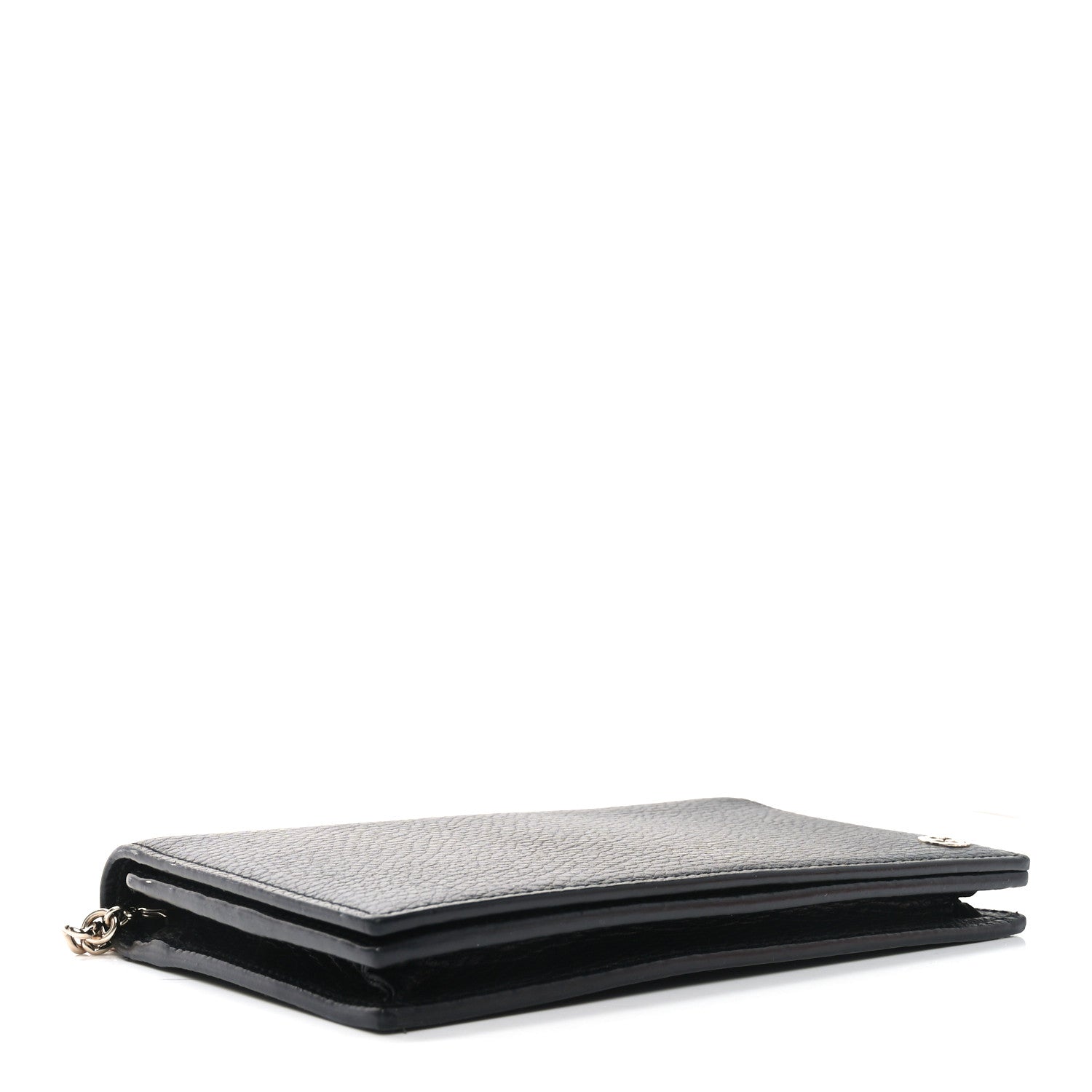 Gucci Dollar Calfskin Medium Betty Chain Wallet Black 4 of 7