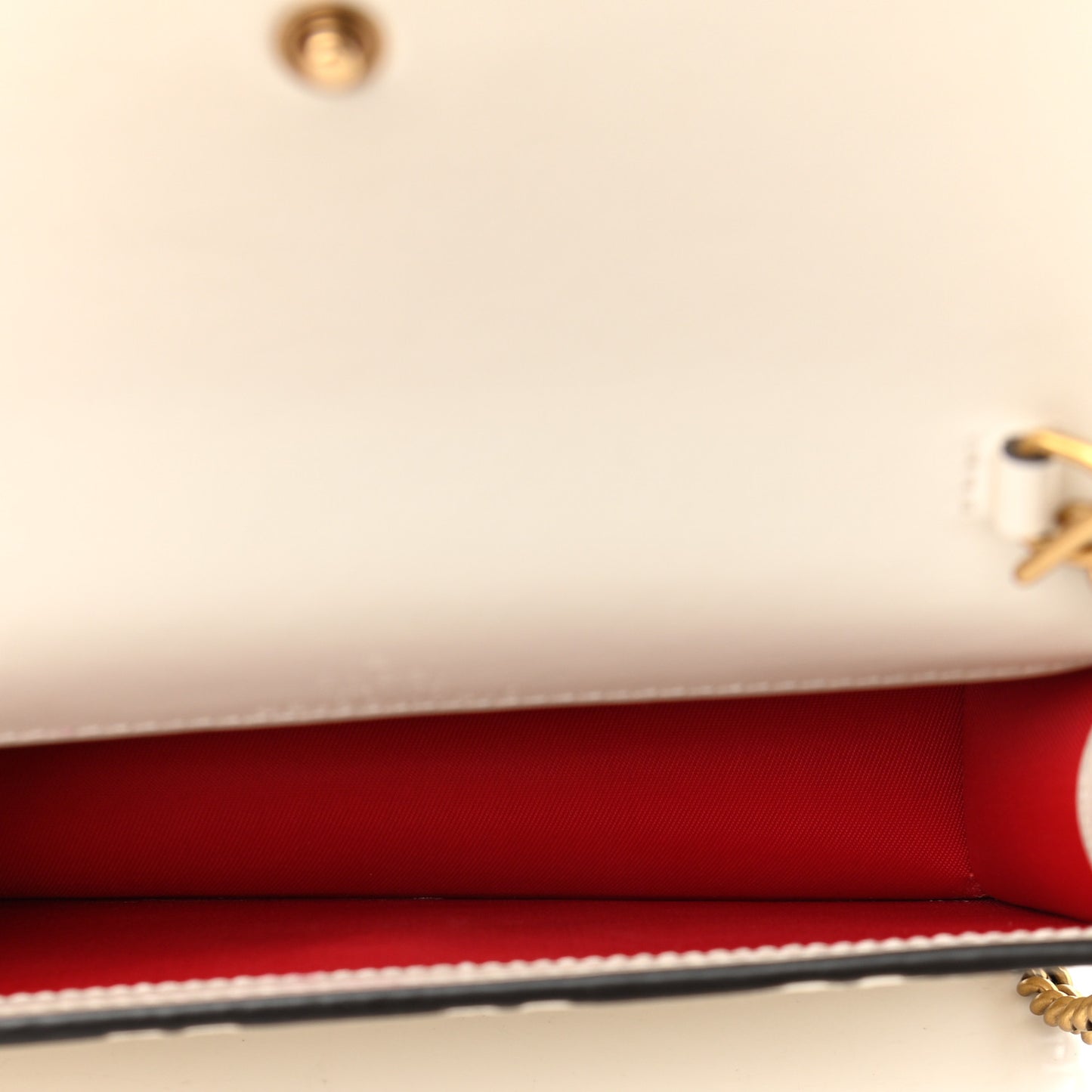 Guccissima Mini Cherry Chain Bag White