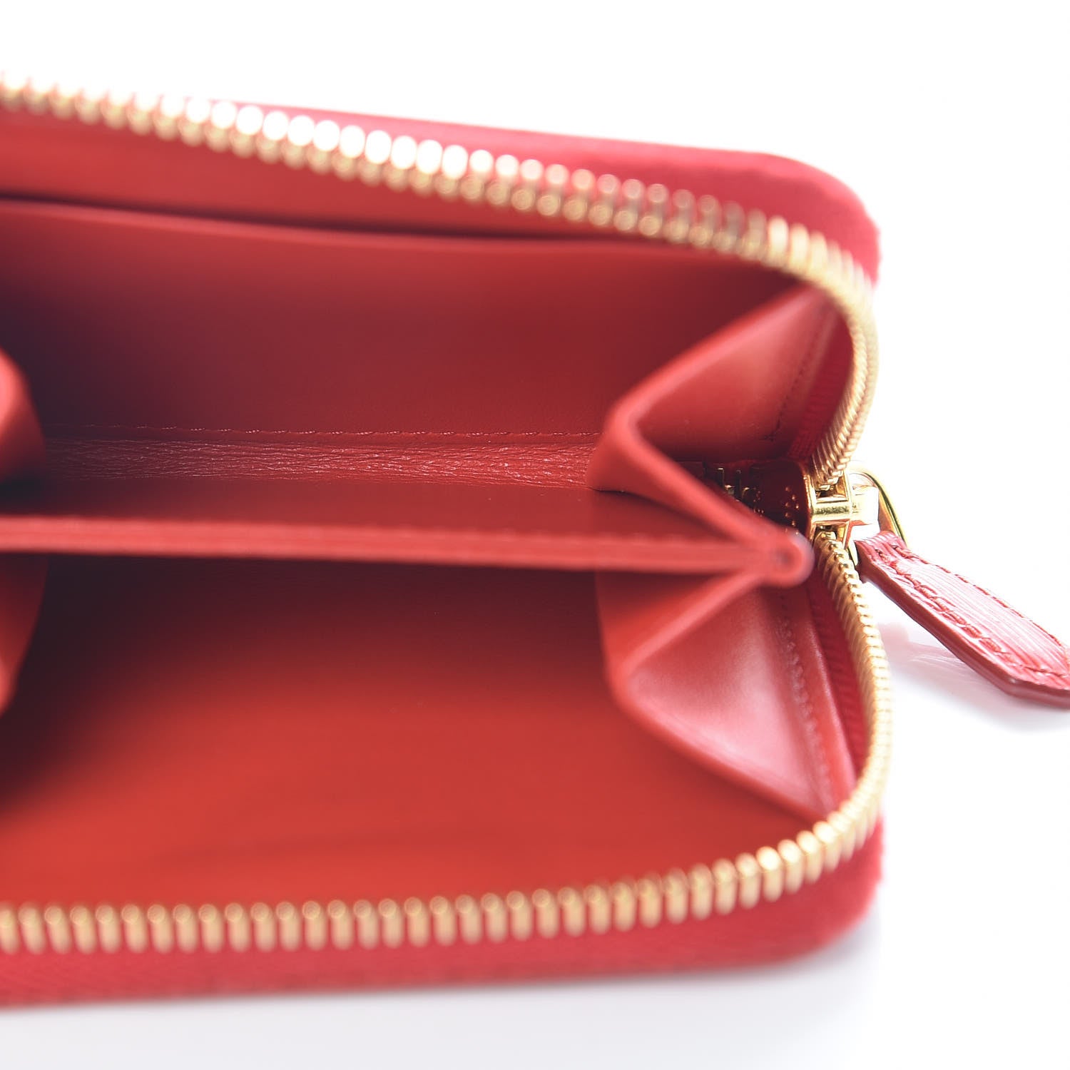 Prada Vitello Move Metal Coin Purse Lacca 5 of 8