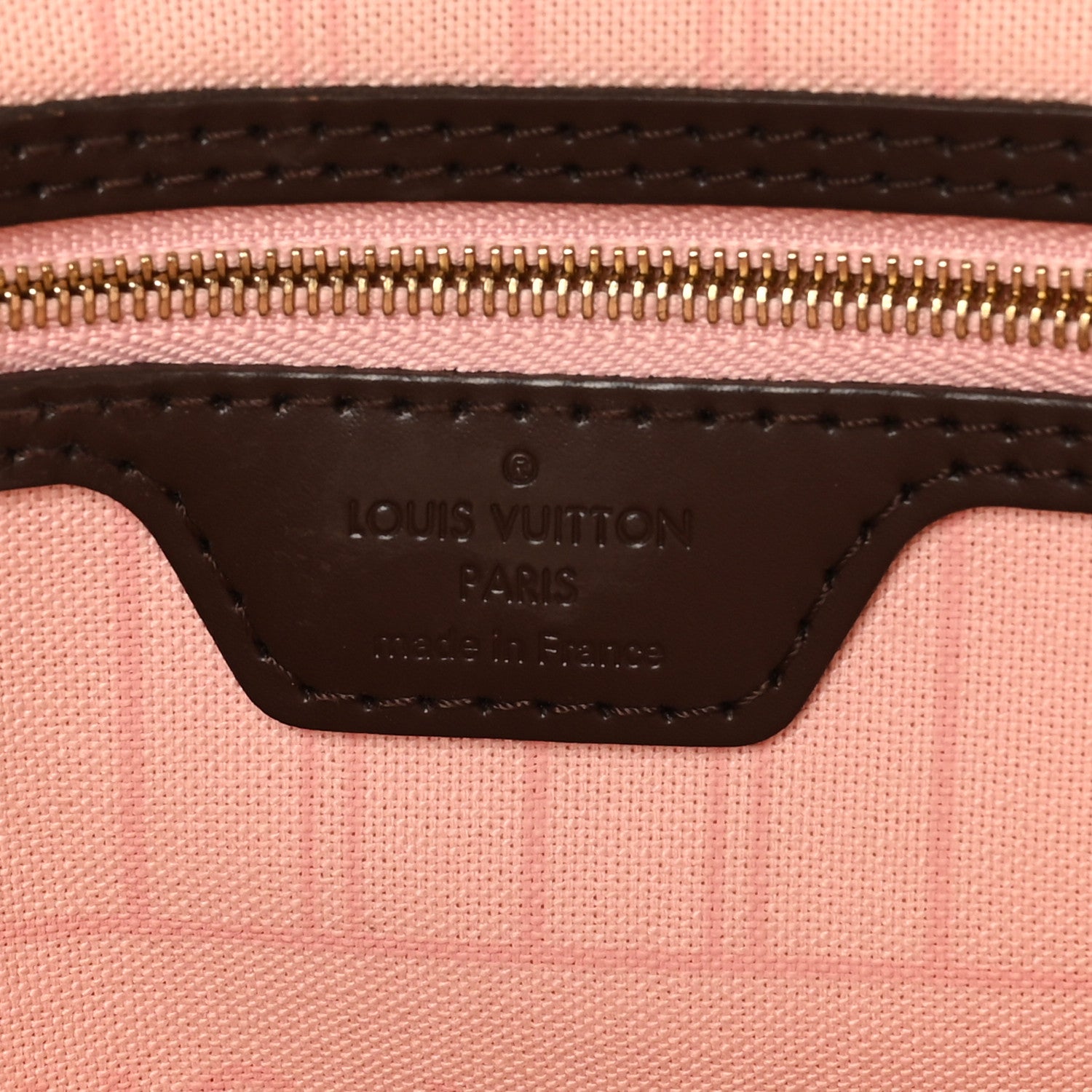 Louis Vuitton Damier Ebene Neo Neverfull MM Rose Ballerine 6 of 10