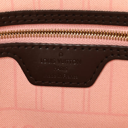 Louis Vuitton Damier Ebene Neo Neverfull MM Rose Ballerine 6 of 10