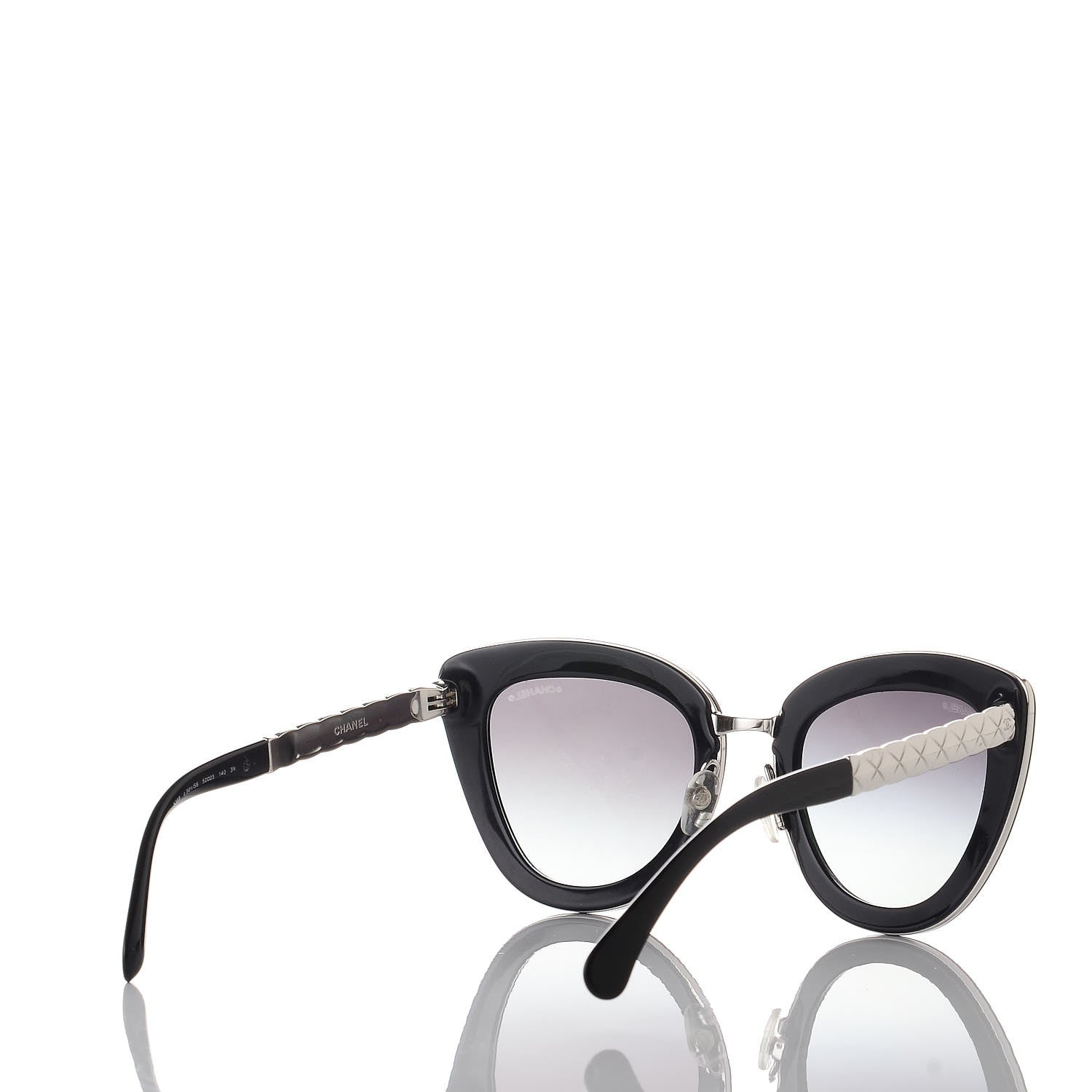 Chanel Cat Eye Quilted Sunglasses 5368 Black 4 of 8