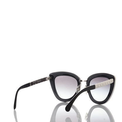 Chanel Cat Eye Quilted Sunglasses 5368 Black 4 of 8