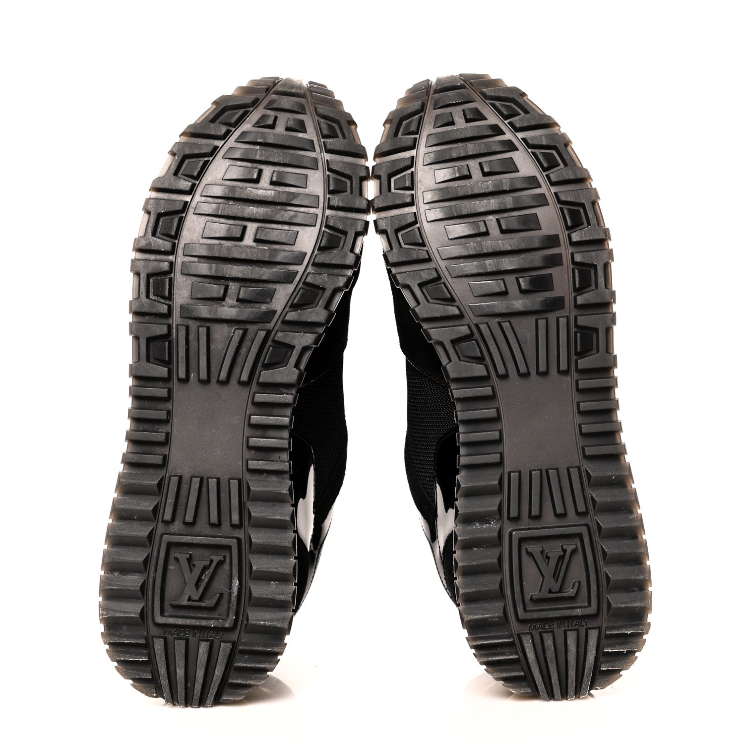 Louis Vuitton Suede Monogram Run Away Sneakers 38 Black 6 of 9